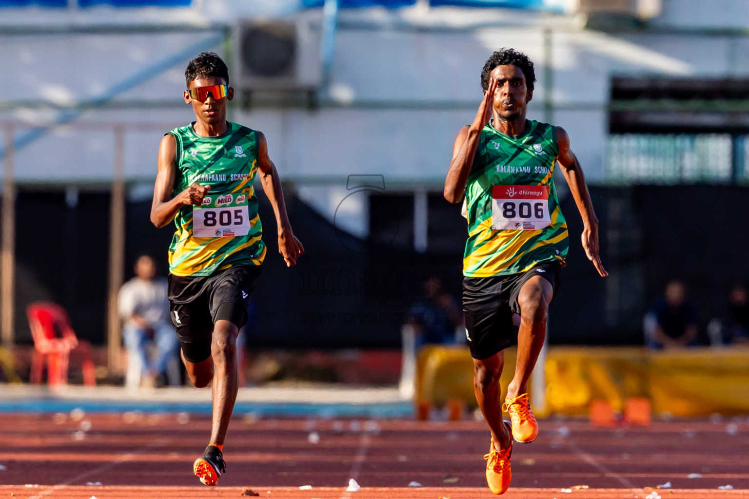 Day 2 of Inter-school Athletics Championship 2025 held in Ekuveni Synthetic Track, Male', Maldives on Tuesday, 07th October 2025. Photos by: Nausham Waheed / Images.mv