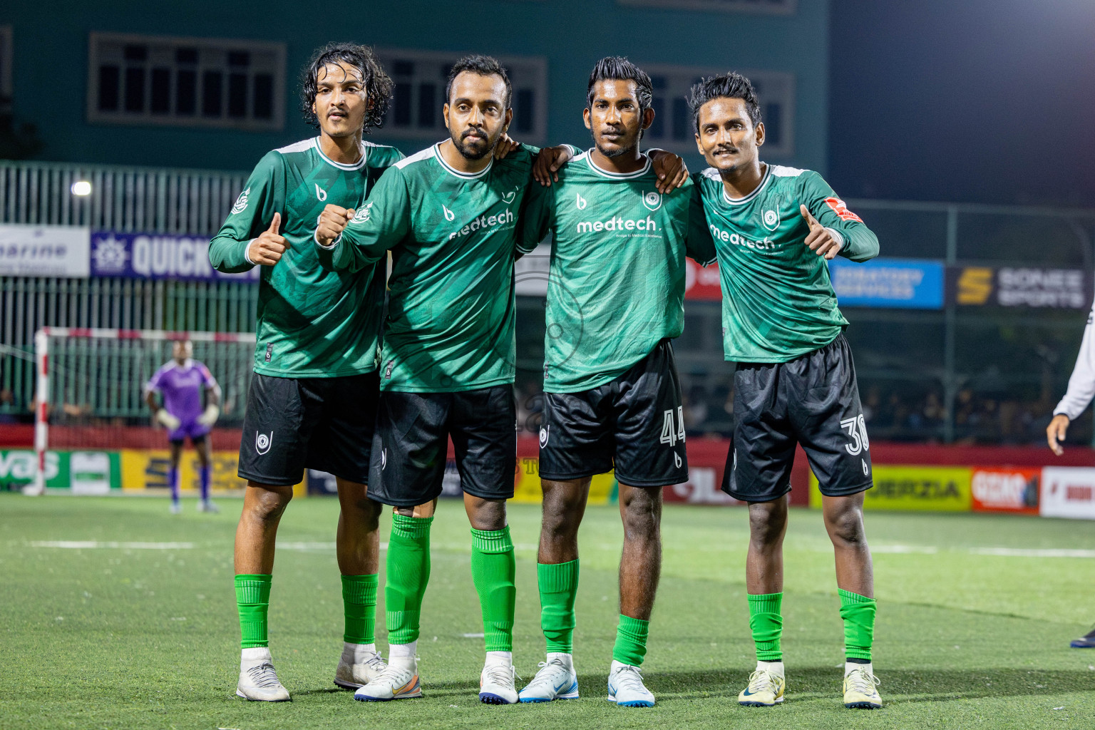 R. Dhuvaafaru VS N. Miladhoo in zone round on Day 32 of Golden Futsal Challenge 2025 was held on Wednesday , 5th February 2025, in Hulhumale', Maldives. 
Photos: Hassan Simah / images.mv