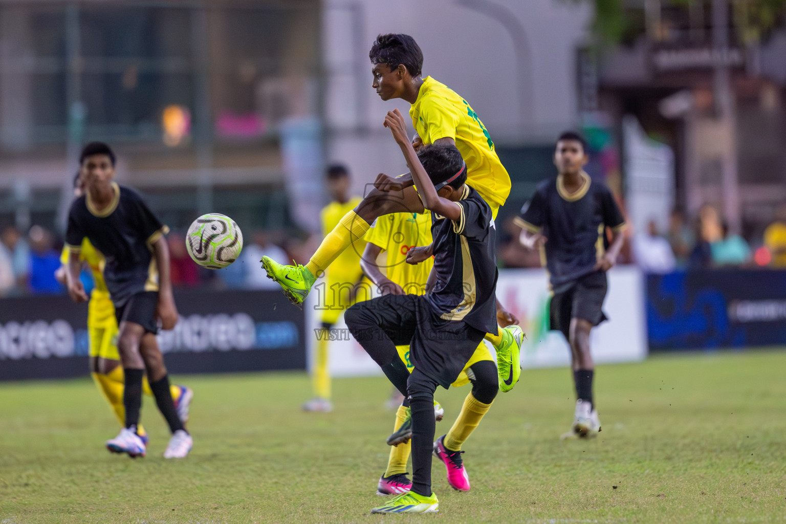 Eagles vs Maziya (U14) in Dhivehi Youth League 2024 - Day 2. Matches held at Henveiru Stadium on 22nd November 2024 , Friday. Photos: Shuu Abdul Sattar/ Images.mv