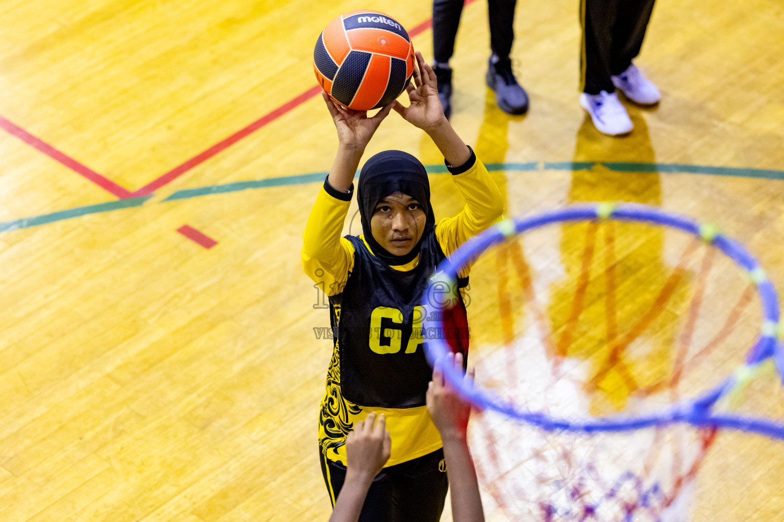 Day 1 of 25th Milo Inter-School Netball Tournament was held in Social Center at Male', Maldives on Thursday, 8th August 2024. Photos: Nausham Waheed / images.mv