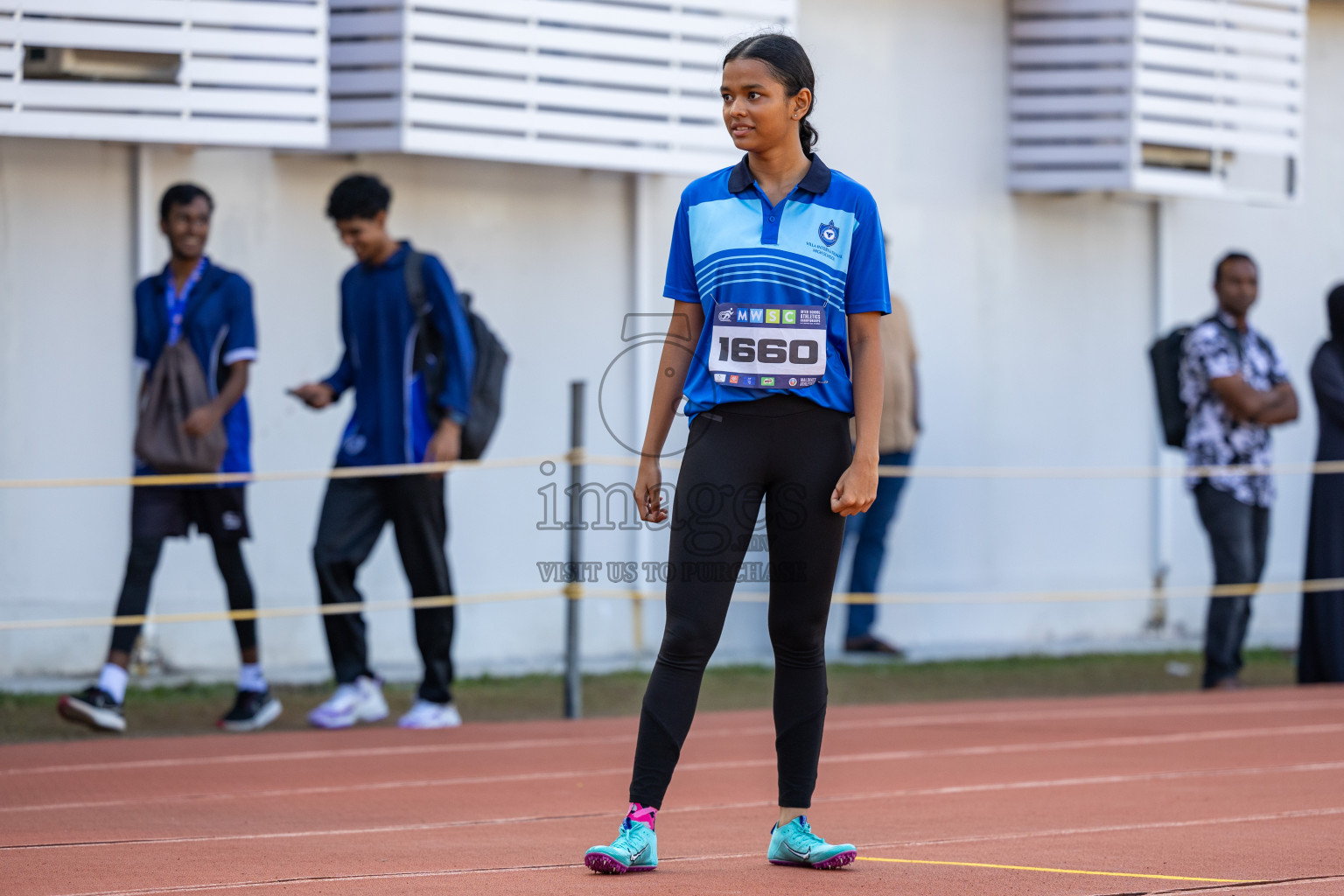 Day 6 of MWSC Interschool Athletics Championships 2024 held in Hulhumale Running Track, Hulhumale, Maldives on Thursday, 14th November 2024. Photos by: Ismail Thoriq / Images.mv