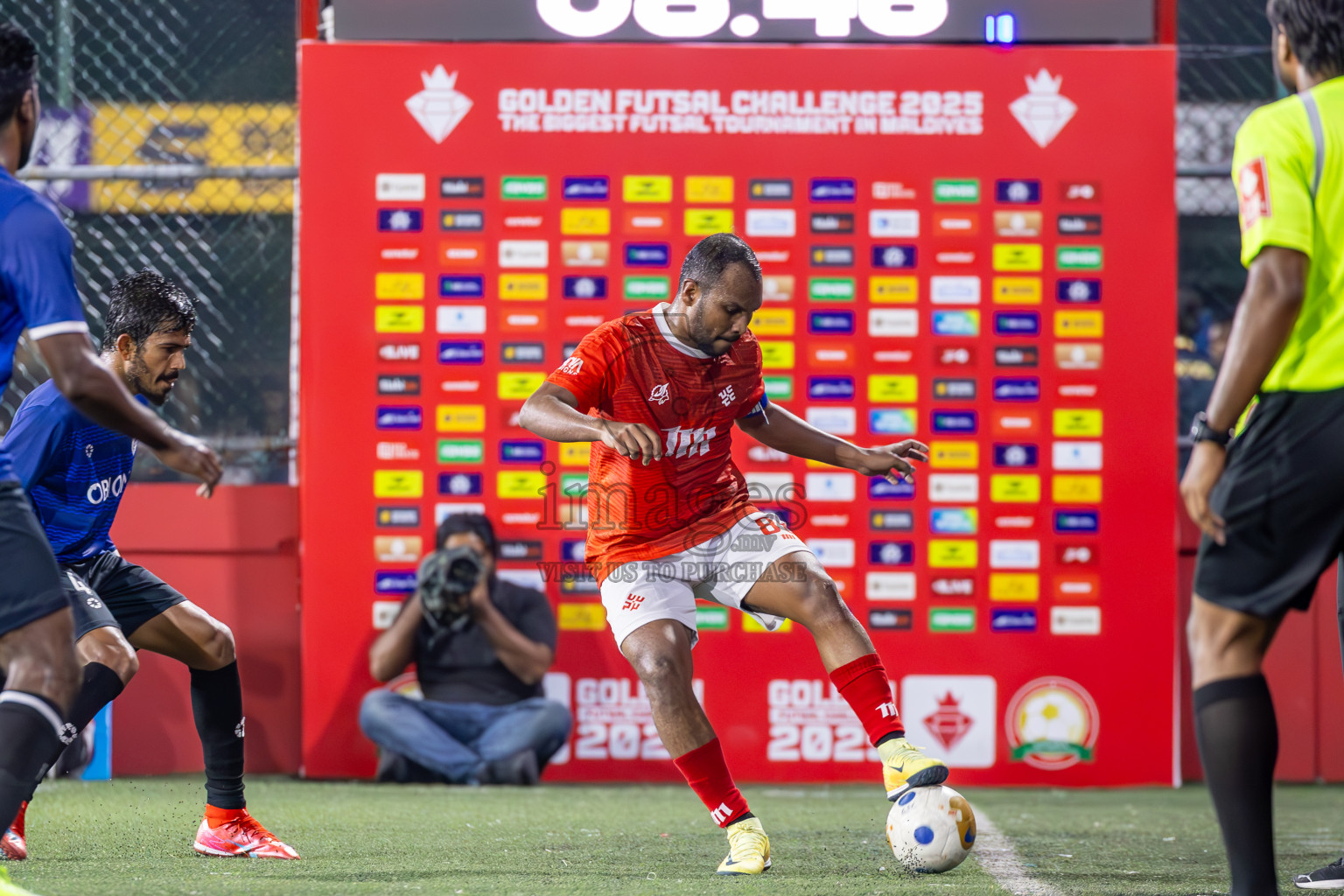 K Gaafaru vs K Kaashidhoo in Kaafu Atoll Semi Final in Day 24 of Golden Futsal Challenge 2025 was held on Tuesday , 28th January 2025, in Hulhumale', Maldives. Photos: Ismail Thoriq / images.mv