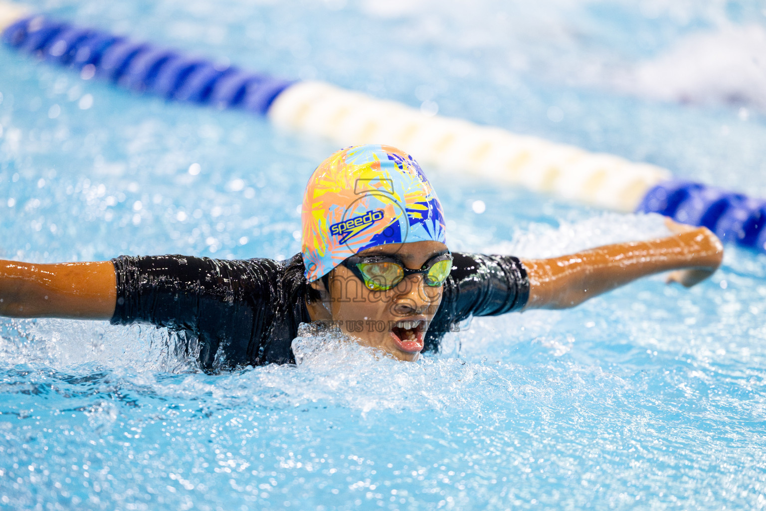 Day 1 of BML 21st Interschool Swimming Competition 2025 was held in Hulhumale' Swimming Pool, Hulhumale', Maldives on Saturday, 11th October 2025. 
Photos: Ismail Thoriq / images.mv