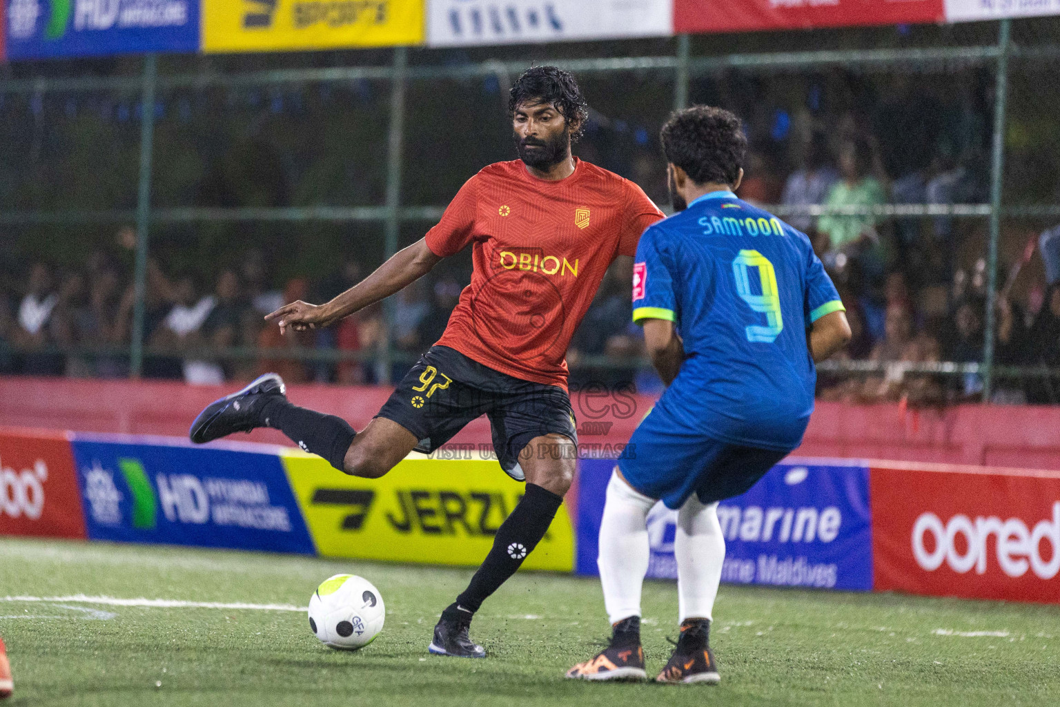 HDh Naivaadhoo VS HDh Makunudhoo in Day 14 of Golden Futsal Challenge 2024 was held on Sunday, 28th January 2024, in Hulhumale', Maldives Photos: Nausham Waheed / images.mv