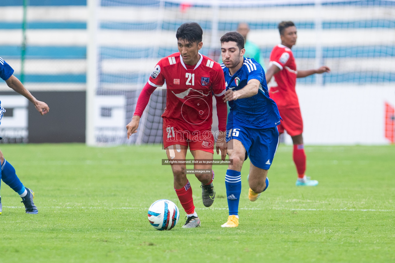 Kuwait vs Nepal in the opening match of SAFF Championship 2023 held in Sree Kanteerava Stadium, Bengaluru, India, on Wednesday, 21st June 2023. Photos: Nausham Waheed / images.mv