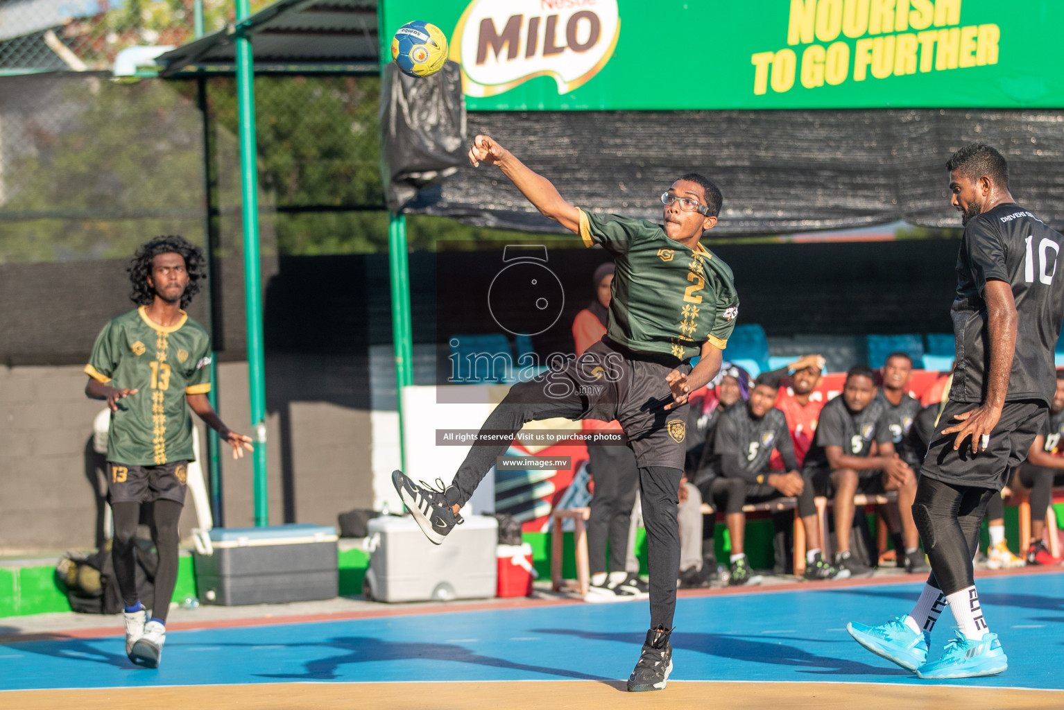 Day 5 of 6th MILO Handball Maldives Championship 2023, held in Handball ground, Male', Maldives on Friday, 24th May 2023 Photos: Shuu Abdul Sattar/ Images.mv