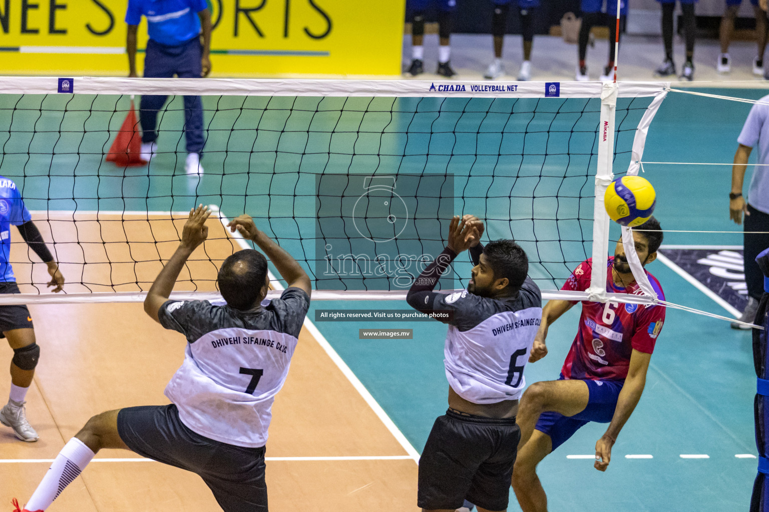 Sports Club City vs Dhivehi Sifainge Club in the Finals of National Volleyball Tournament 2022 on Thursday, 07th July 2022, held in Social Center, Male', Maldives