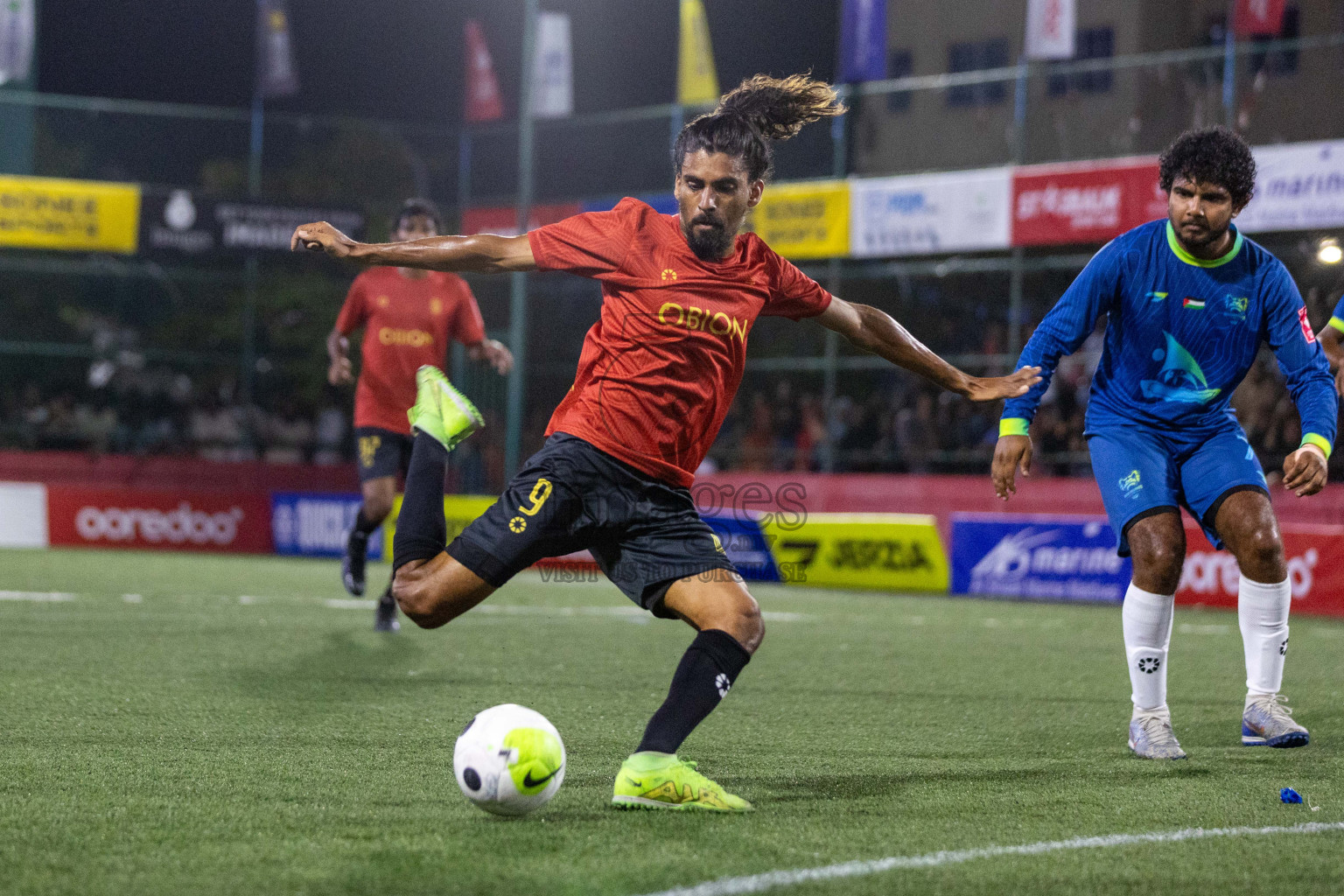 HDh Naivaadhoo VS HDh Makunudhoo in Day 14 of Golden Futsal Challenge 2024 was held on Sunday, 28th January 2024, in Hulhumale', Maldives Photos: Nausham Waheed / images.mv