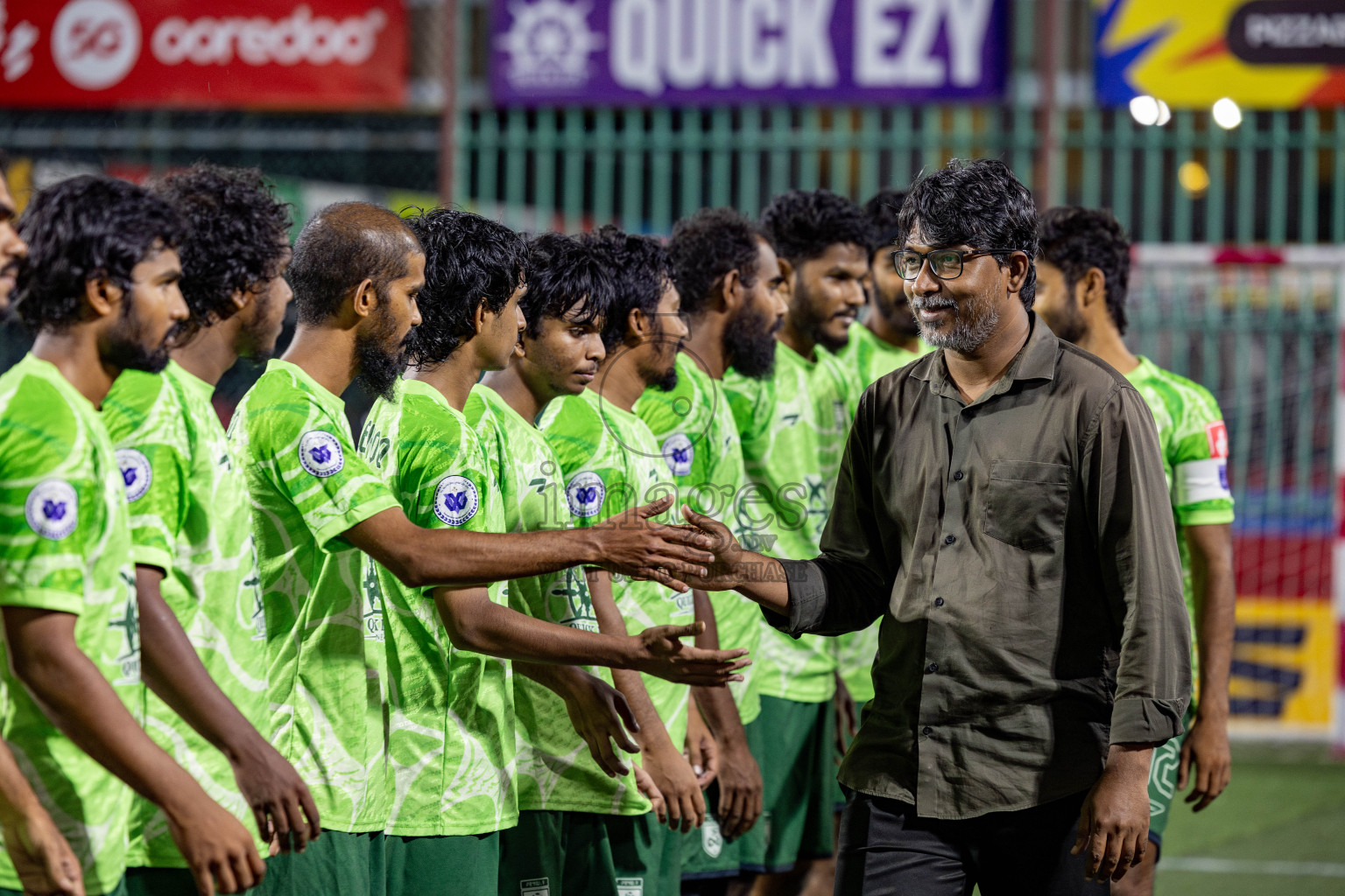 F Bilehdhoo VS F Feeali in Day 21 of Golden Futsal Challenge 2025 was held on Saturday, 25 January 2025, in Hulhumale', Maldives. 
Photos: Hassan Simah / images.mv