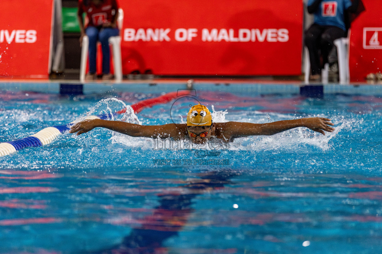 Day 2 of National Swimming Competition 2024 held in Hulhumale', Maldives on Saturday, 14th December 2024. Photos: Hassan Simah / images.mv