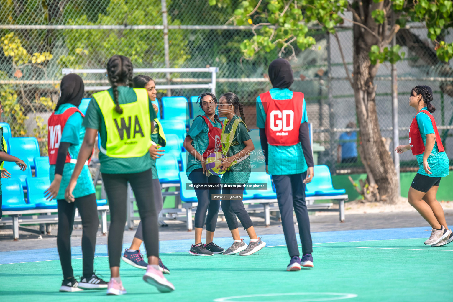 Day 11 of Junior Netball Championship 2022 held in Male', Maldives. Photos by Nausham Waheed