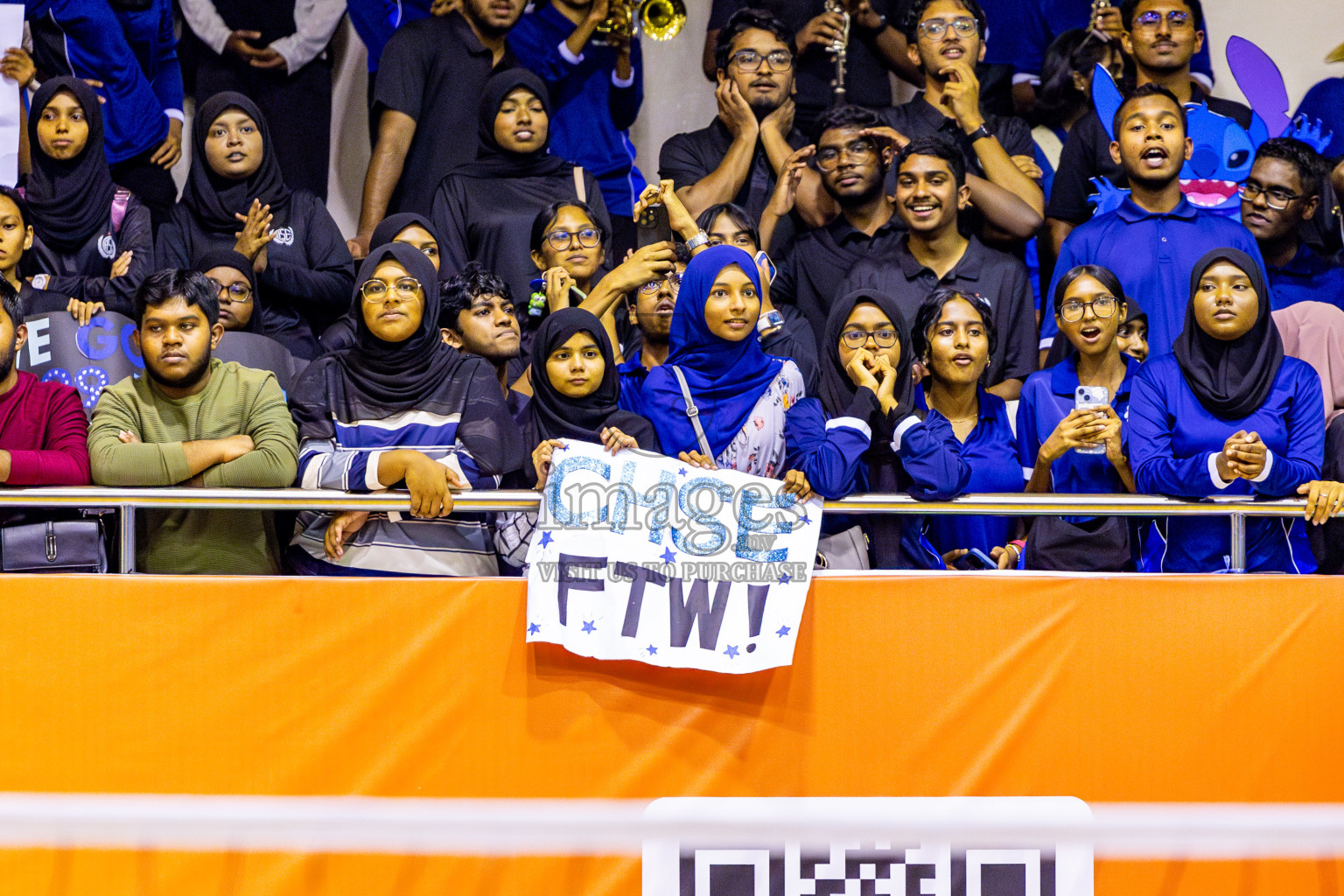 Finals of Interschool Volleyball Tournament 2024 was held in Social Center at Male', Maldives on Friday, 6th December 2024. Photos: Nausham Waheed / images.mv