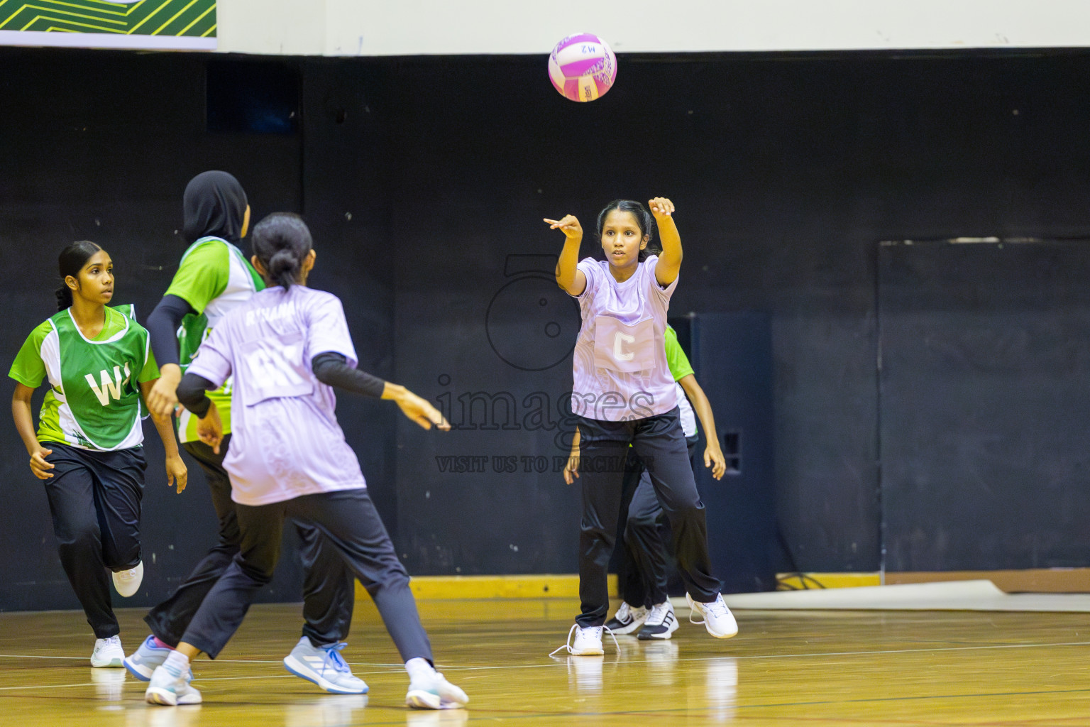 Day 5 of 26th Inter-School Netball Tournament 2025 was held in Social Center Indoor Hall on Wednesday, 22nd October 2025. Photos: Ismail Thoriq / images.mv