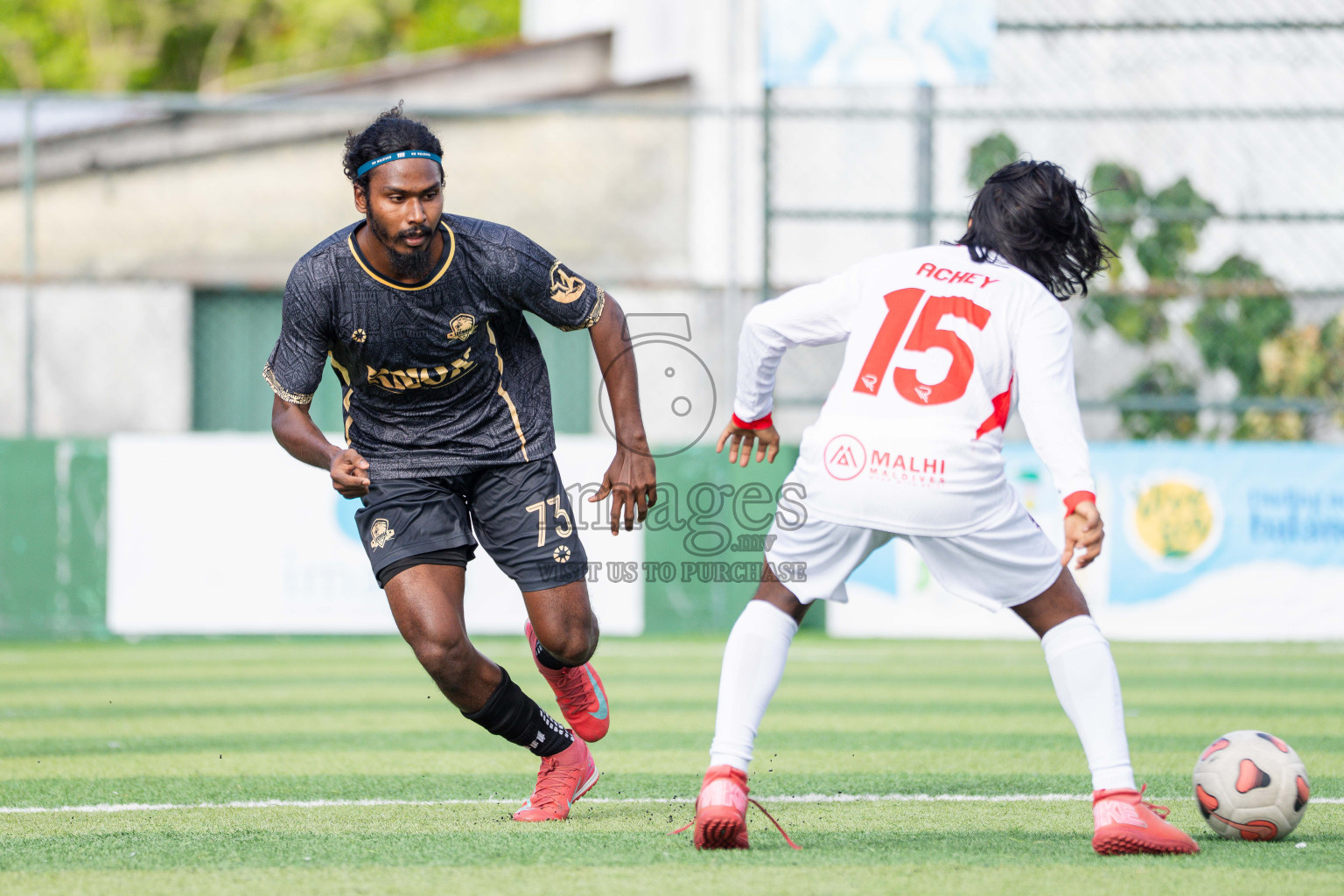 Outreef SC VS Lecrose SC in Day 3 - Fonadhoo Youth Futsal Challenge 2025 held in Fonadhoo Futsal Stadium, L. Fonadhoo, Maldives on Tuesday, 28th October 2025 Photos: Arif Rasheed / images.mv