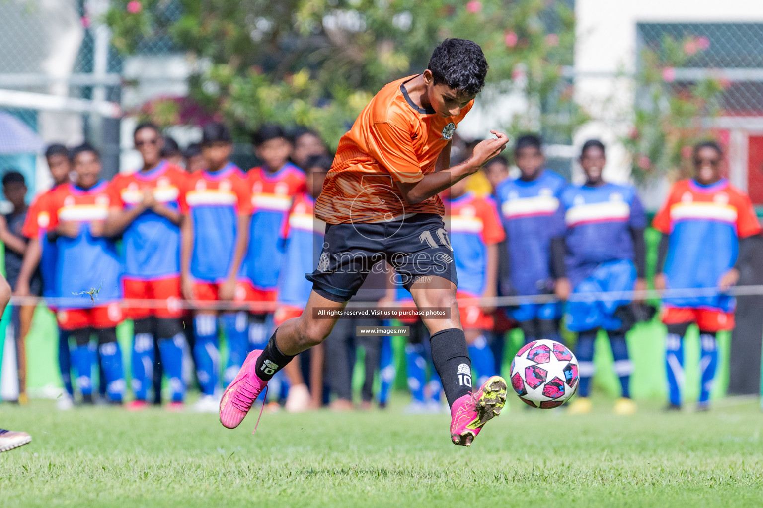 Day 1 of MILO Academy Championship 2023 (u14) was held in Henveyru Stadium Male', Maldives on 3rd November 2023. Photos: Nausham Waheed / images.mv