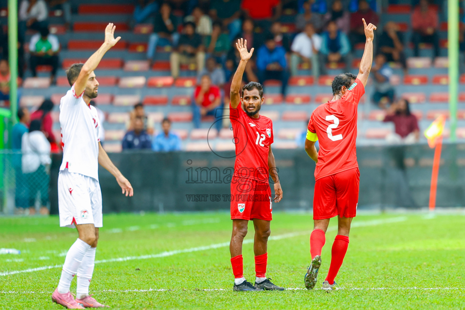 Maldives vs Tajikistan in the AFC Asian Cup Saudi Arabia 2027 Qualifier was played in Male' Maldives on Tuesday, 14th October 2025. 
Photos: Raaif Yoosuf / images.mv