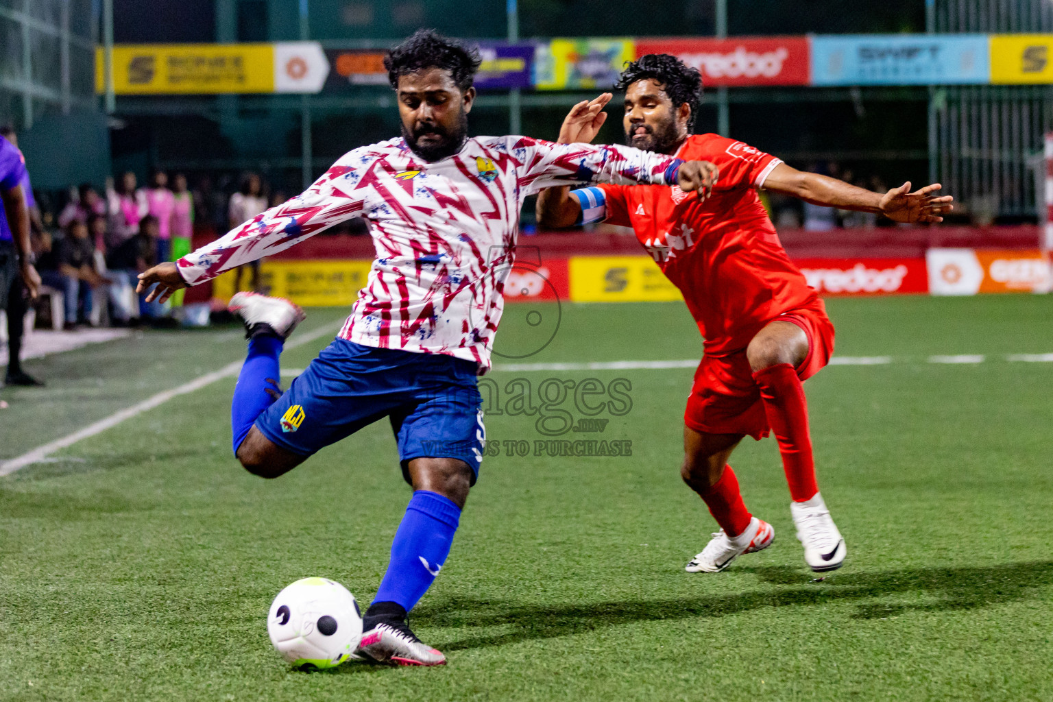 GA. Nilandhoo vs GA. Kondey in Day 19 of Golden Futsal Challenge 2024 was held on Friday, 2nd February 2024 in Hulhumale', Maldives 
Photos: Hassan Simah / images.mv