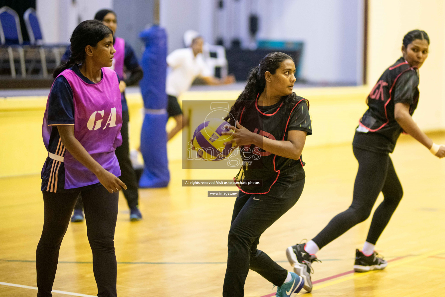 Kulhudhuffushi Youth & R.C vs Shining Star Sports Club in the Semi Finals of Milo National Netball Tournament 2021 held on 3 December 2021 in Male', Maldives, photos by Maanish