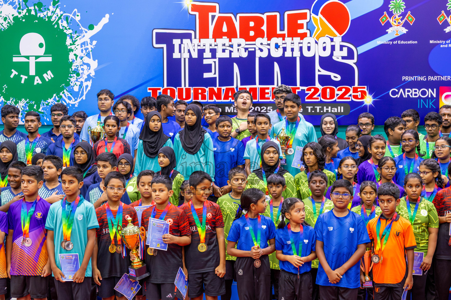 Day 8 of Interschool Table Tennis Tournament 2025 held at Male' TT Hall, Male', Maldives on Thursday, 22nd May 2025.
Photos by: Ismail Thoriq / images.mv