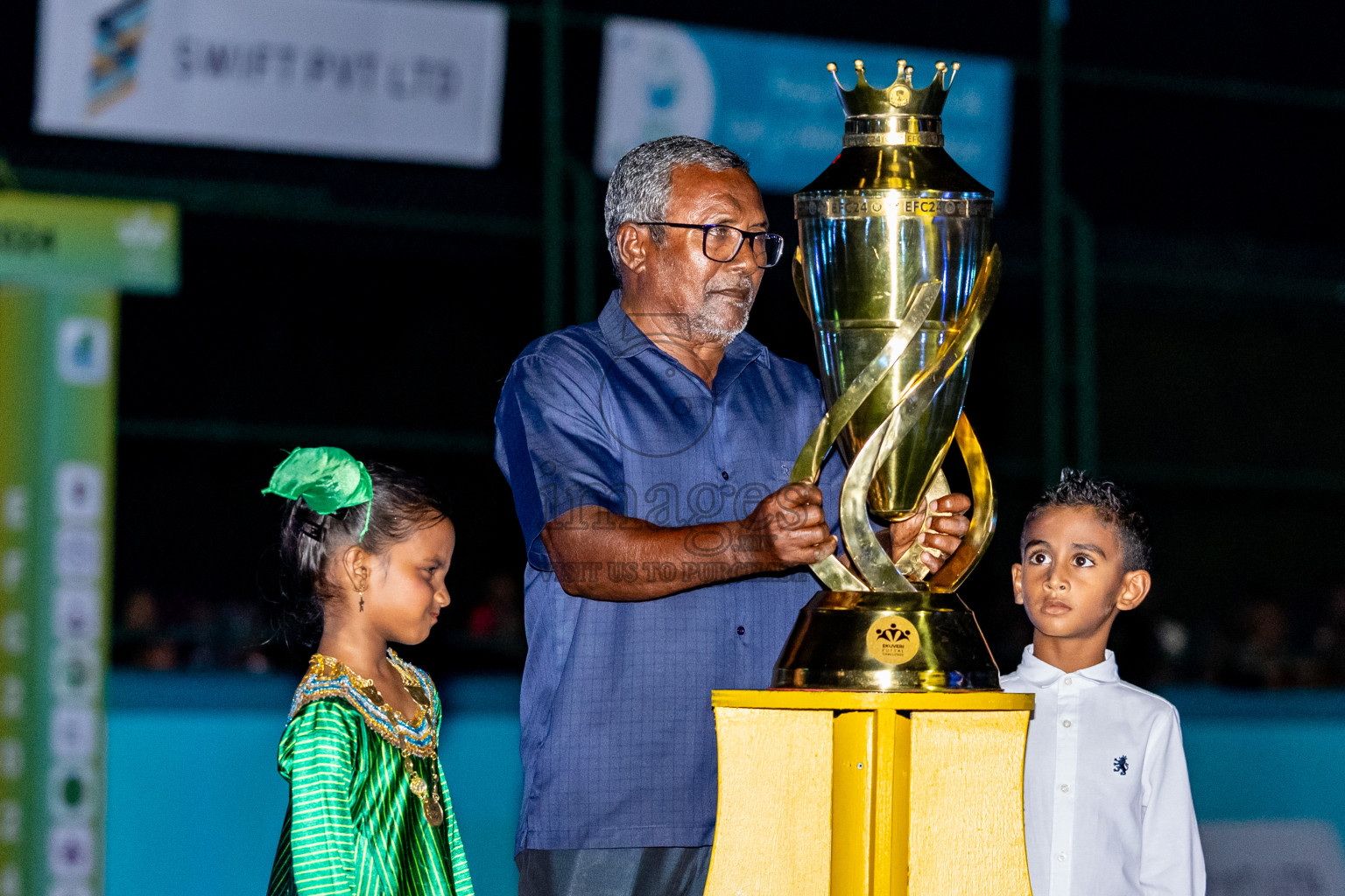 Dee Ess Kay vs Kovigoani in Final of Laamehi Dhiggaru Ekuveri Futsal Challenge 2024 was held on Wednesday, 31st July 2024, at Dhiggaru Futsal Ground, Dhiggaru, Maldives Photos: Nausham Waheed / images.mv