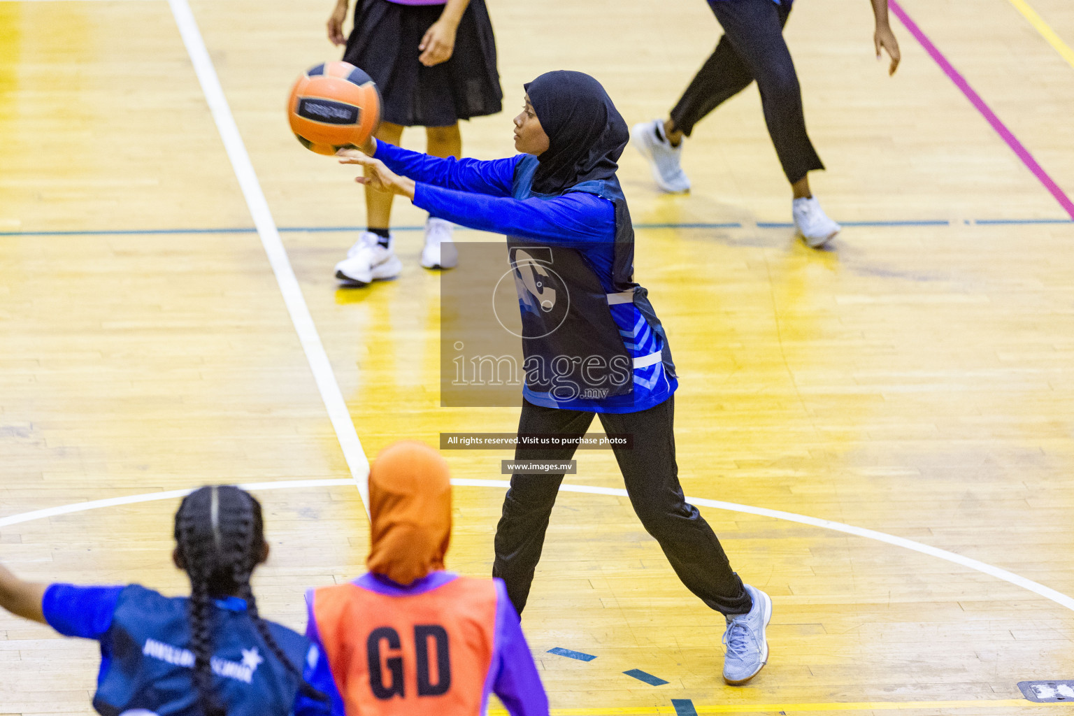 Day3 of 24th Interschool Netball Tournament 2023 was held in Social Center, Male', Maldives on 29th October 2023. Photos: Nausham Waheed, Mohamed Mahfooz Moosa / images.mv