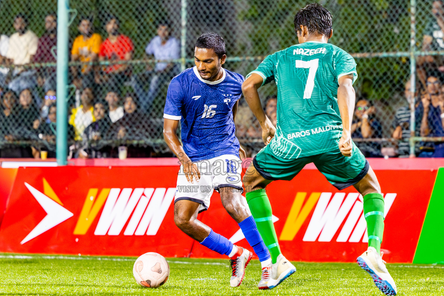 MACL vs Baros in Day 4 of Club Maldives Cup 2025 was held in Rehendi Futsal Ground, Hulhumale', Maldives on Thursday, 2nd October 2025. Photos: Nausham Waheed / images.mv
