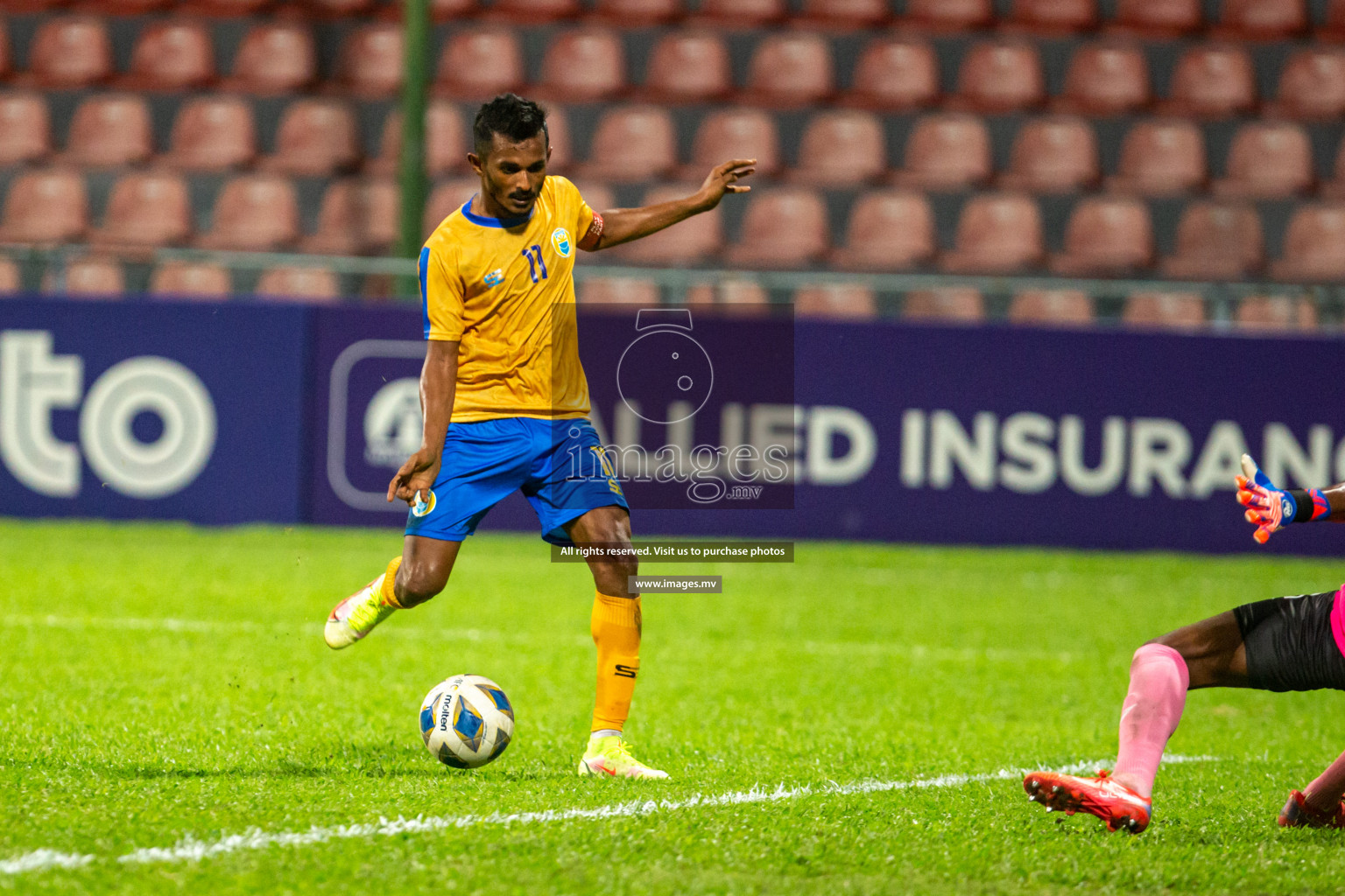 Club Valencia vs United Victory in the President's Cup 2021/2022 held in Male', Maldives on 19 December 2021