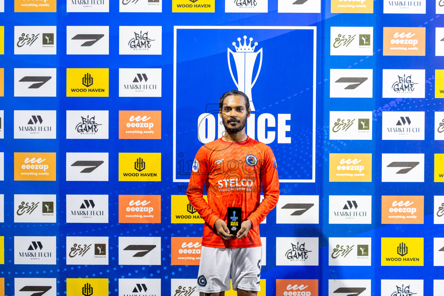 STELCO vs FENAKA in Day 15 of Office League 2025 was held on Friday, 2nd May 2025 in Hulhumale', Maldives. Photos: Nausham Waheed / images.mv