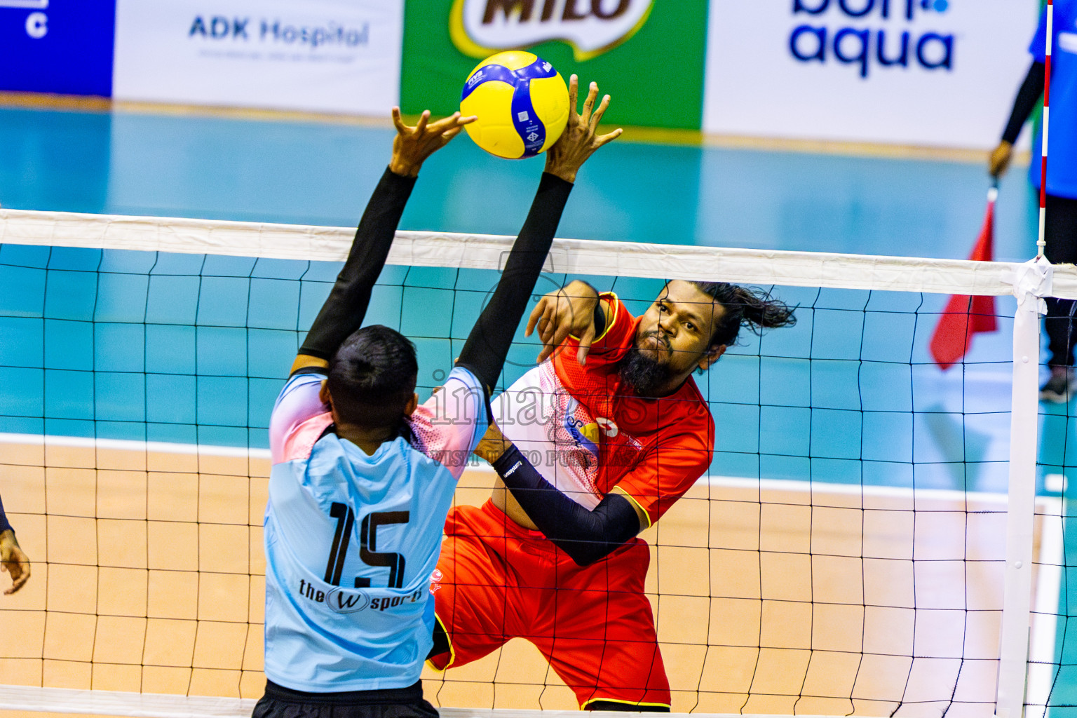 City Sports Club vs Blues for Volleyball in Day 3 of MILO VAM Cup 2024 Men's Division was held in Social Center Indoor Hall on Wednesday, 30th October 2024. Photos: Nausham Waheed / images.mv