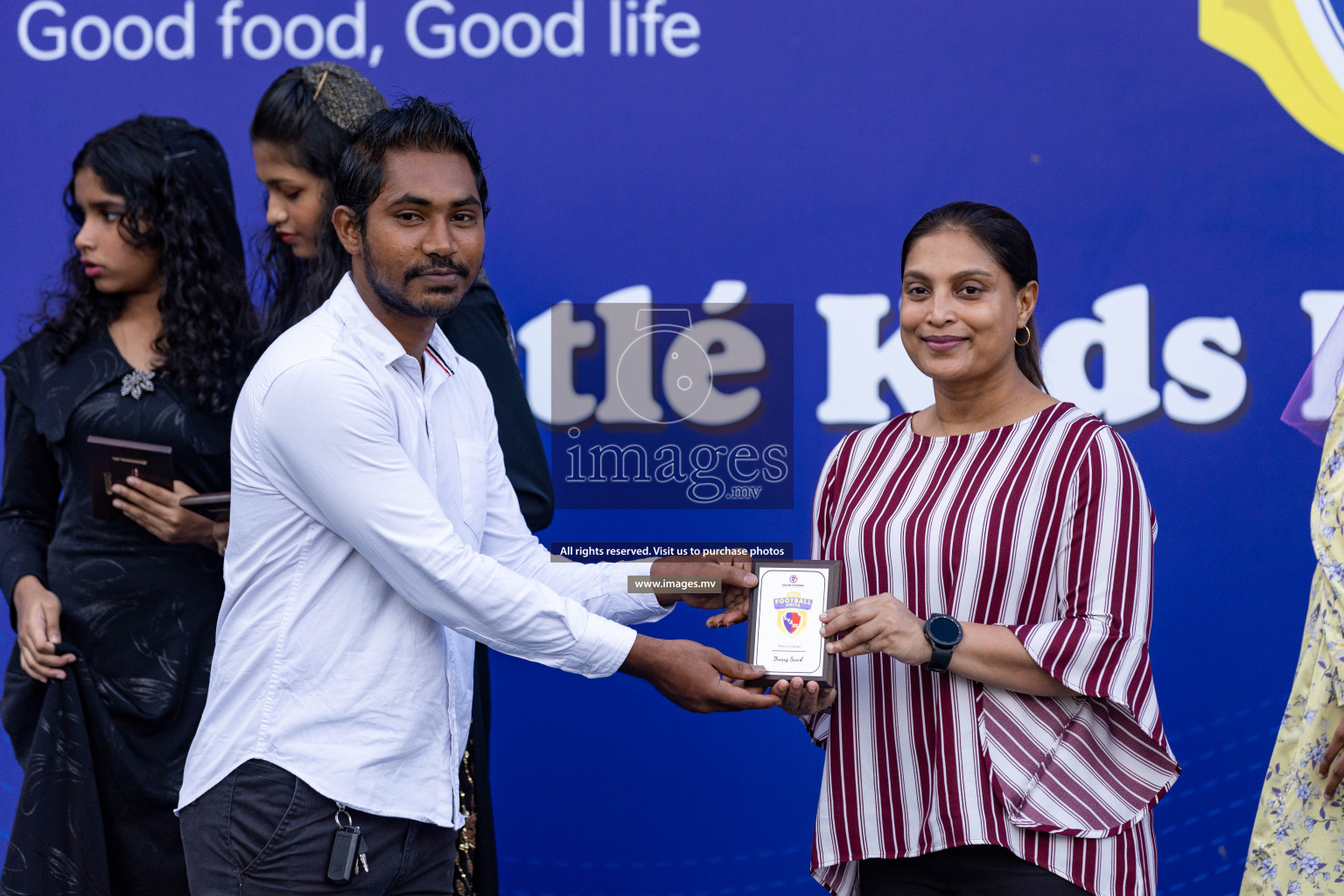 Day 4 of Nestle Kids Football Fiesta, held in Henveyru Football Stadium, Male', Maldives on Saturday, 14th October 2023 Photos: Nausham Waheed  / images.mv