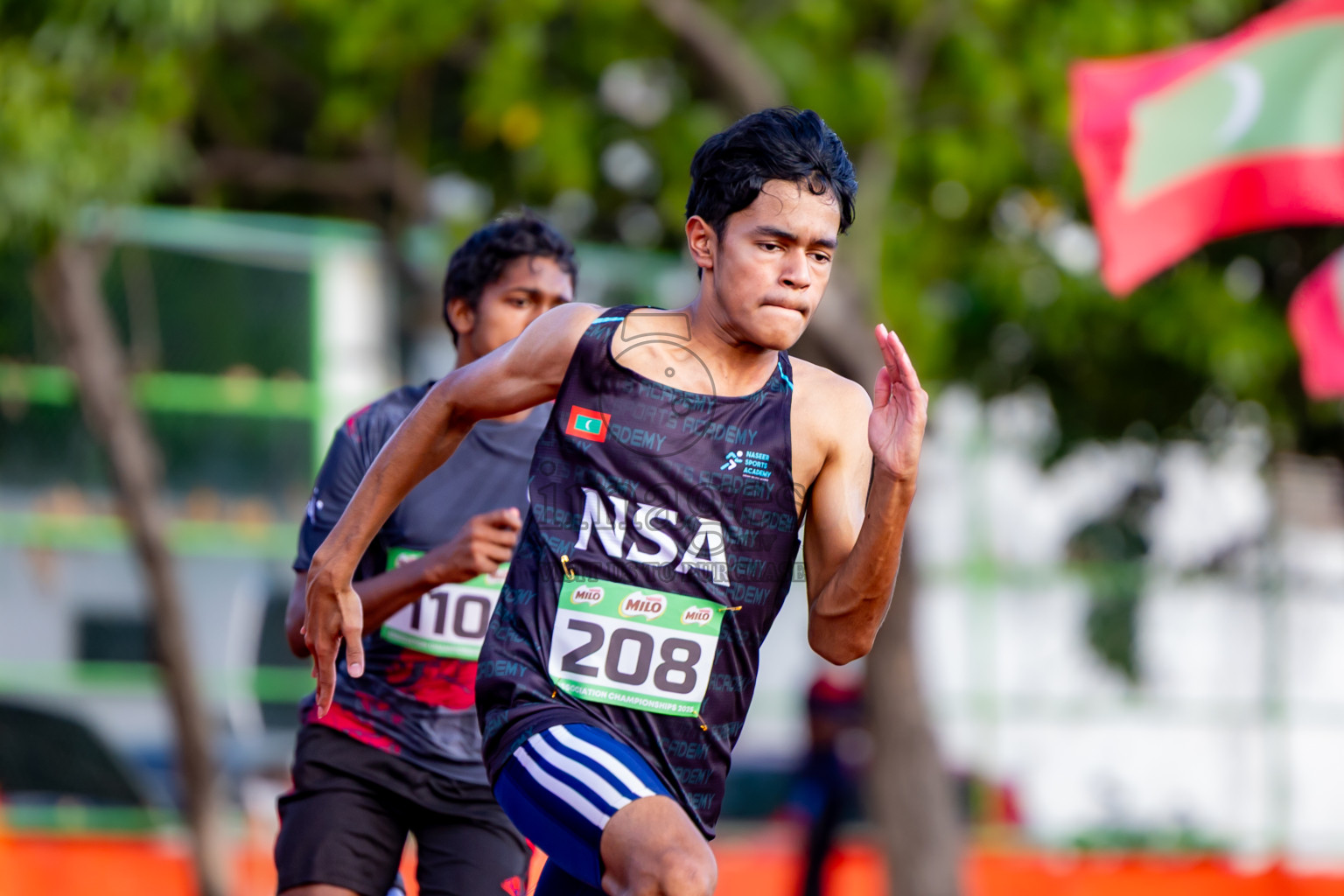 Day 1 of 12th Milo Association Championships was held in Ekuveni Track at Male', Maldives on Thursday, 24th April 2025. Photos: Nausham Waheed / images.mv
