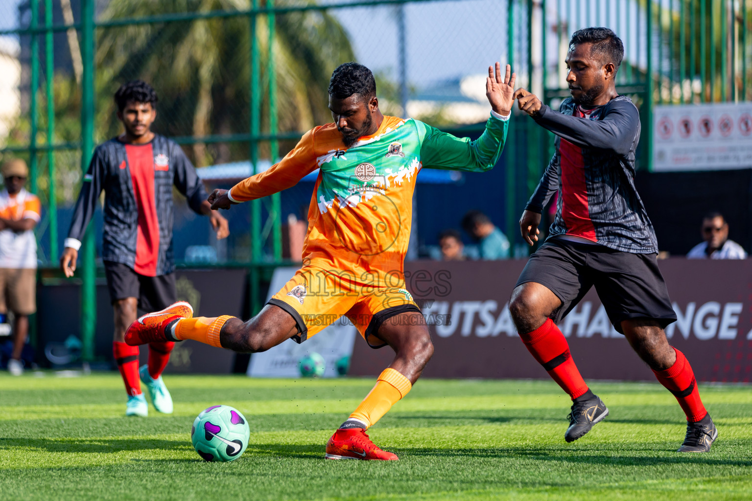 BOWS vs UNF in Day 2 of BG Futsal Challenge 2024 was held on Wednesday, 13th March 2024, in Male', Maldives Photos: Nausham Waheed / images.mv