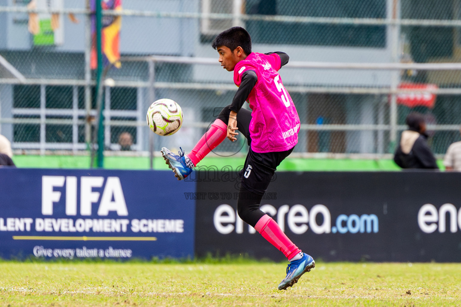 Club Eagles vs United Victory (U14) in Day 11 of Dhivehi Youth League 2024 held at Henveiru Stadium on Tuesday, 17th December 2024. Photos: Nausham Waheed / Images.mv