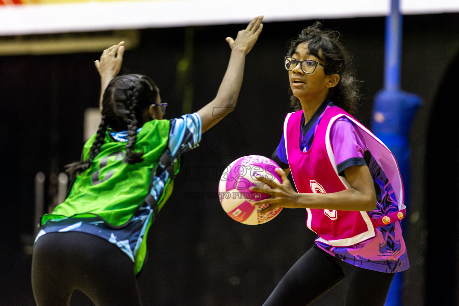 High Flyers vs N Sports Academy A  in Day 6 of 3rd Netball Junior Championship, held at Social Center on Friday 24th January 2025 . Photos: Shuu Abdul Sattar / images.mv