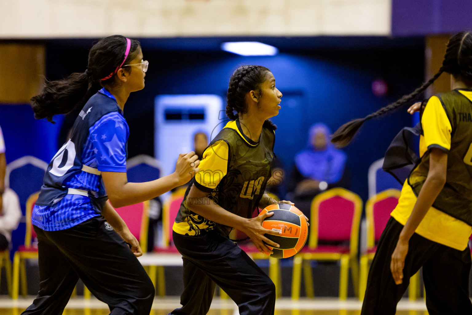 Day 7 of 25th Inter-School Netball Tournament was held in Social Center at Male', Maldives on Saturday, 17th August 2024. Photos: Nausham Waheed / images.mv