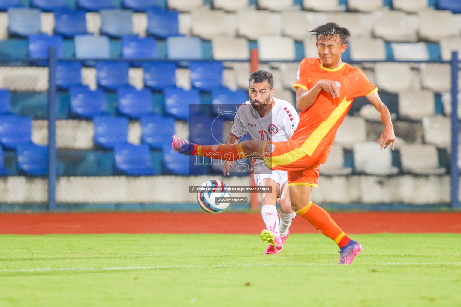 Bhutan vs Lebanon in SAFF Championship 2023 held in Sree Kanteerava Stadium, Bengaluru, India, on Sunday, 25th June 2023. Photos: Nausham Waheed, Hassan Simah / images.mv