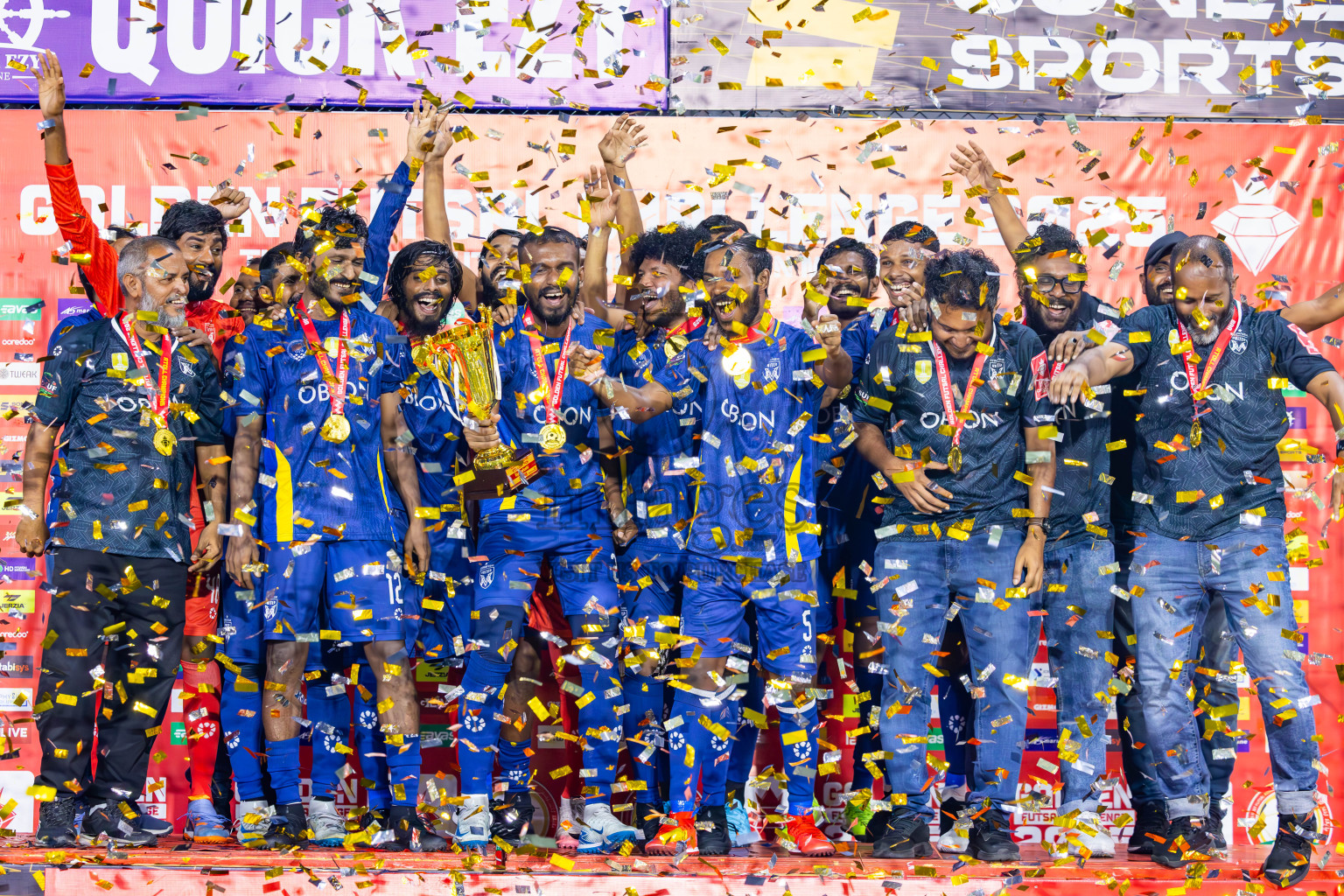 B Eydhafushi vs B Thulhaadhoo in Baa Atoll Finals Day 26 of Golden Futsal Challenge 2025 was held on Thursday , 30th January 2025, in Hulhumale', Maldives. Photos: Ismail Thoriq / images.mv