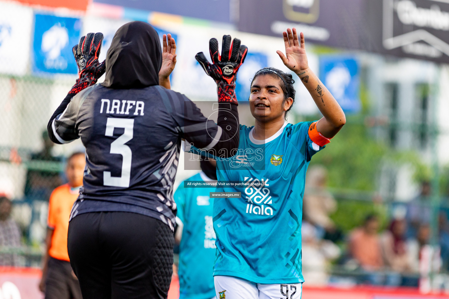 WAMCO vs MACL in 18/30 Futsal Fiesta Classic 2023 held in Hulhumale, Maldives, on Tuesday, 18th July 2023 Photos: Hassan Simah / images.mv