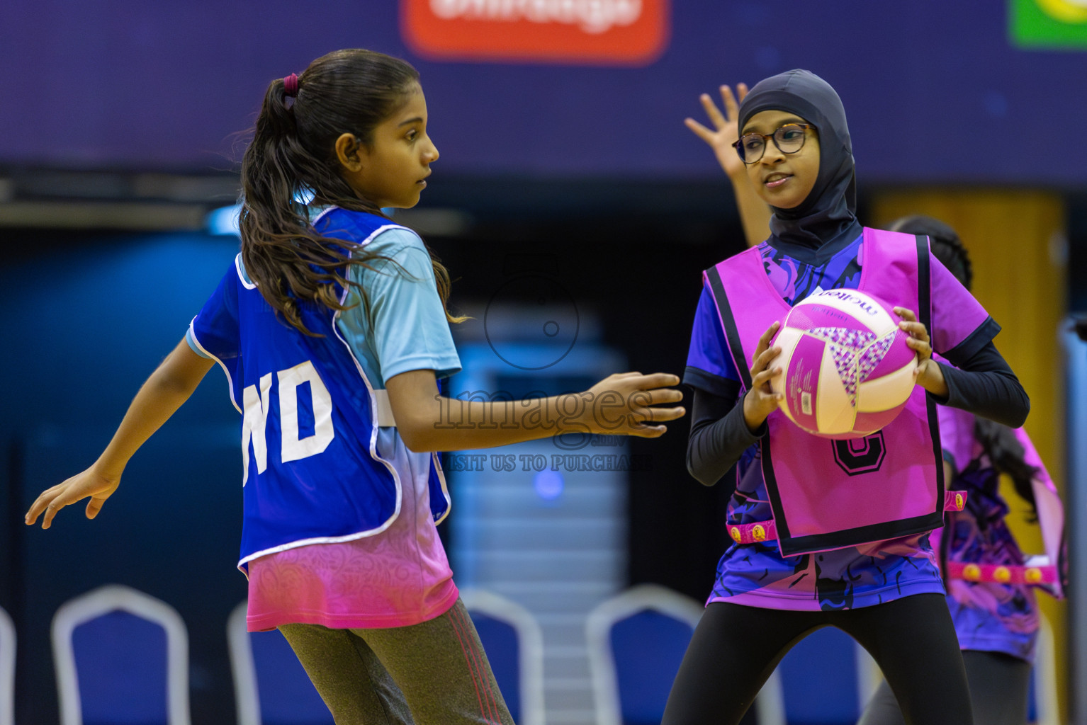 Netkids vs N sports Academy in Day 3 of 3rd Netball Junior Championship, held at Social Center on Wednesday 22nd January 2025 . Photos: Shuu Abdul Sattar / images.mv