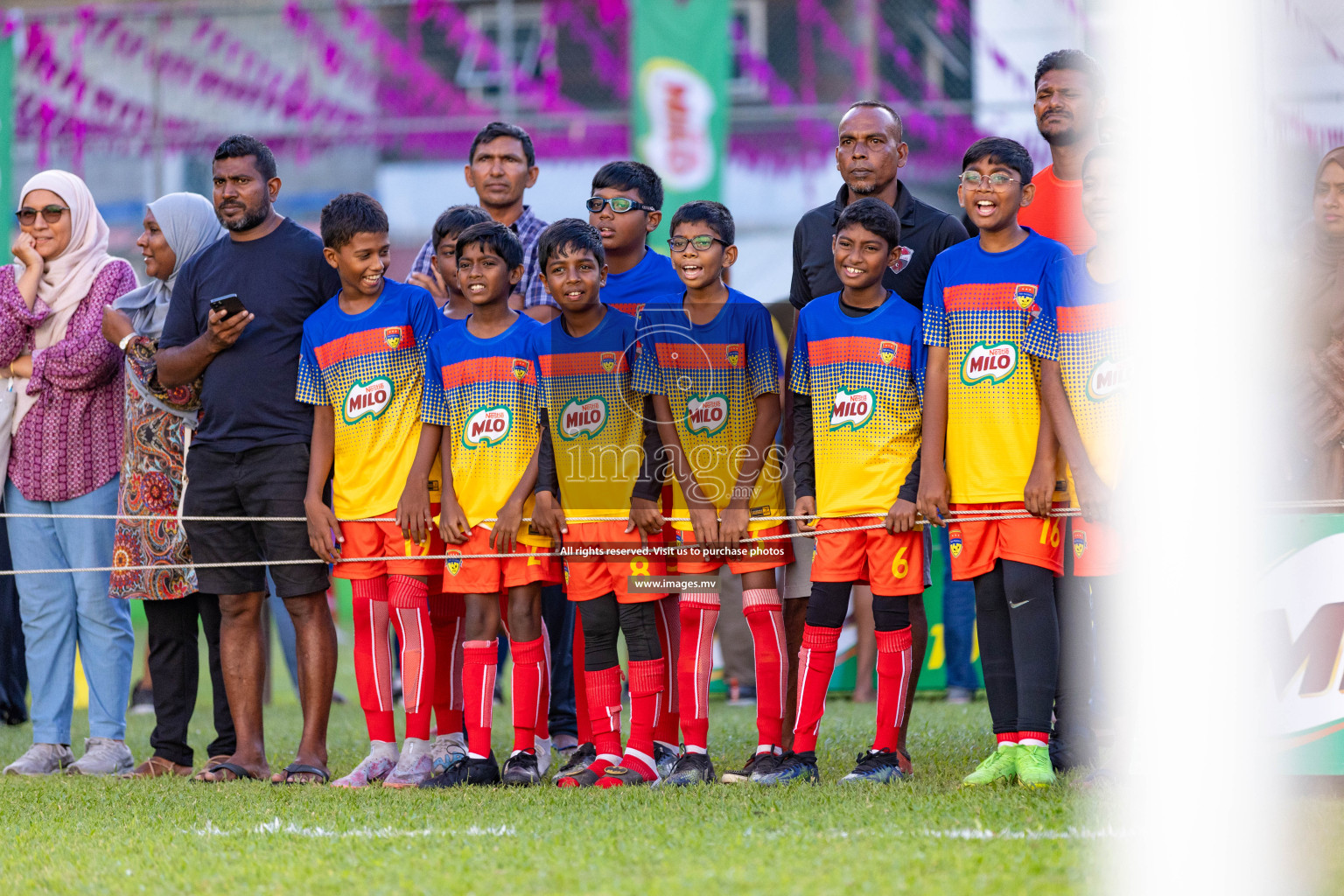 Day 2 of MILO Academy Championship 2023 (U12) was held in Henveiru Football Grounds, Male', Maldives, on Saturday, 19th August 2023. Photos: Nausham Waheedh / images.mv