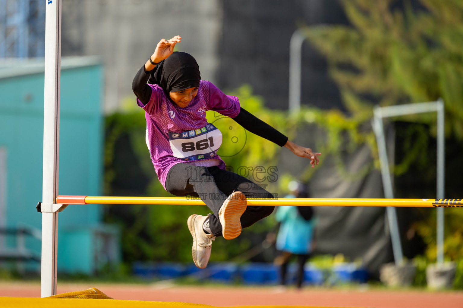 Day 4 of MWSC Interschool Athletics Championships 2024 held in Hulhumale Running Track, Hulhumale, Maldives on Tuesday, 12th November 2024. Photos by: Ismail Thoriq / Images.mv