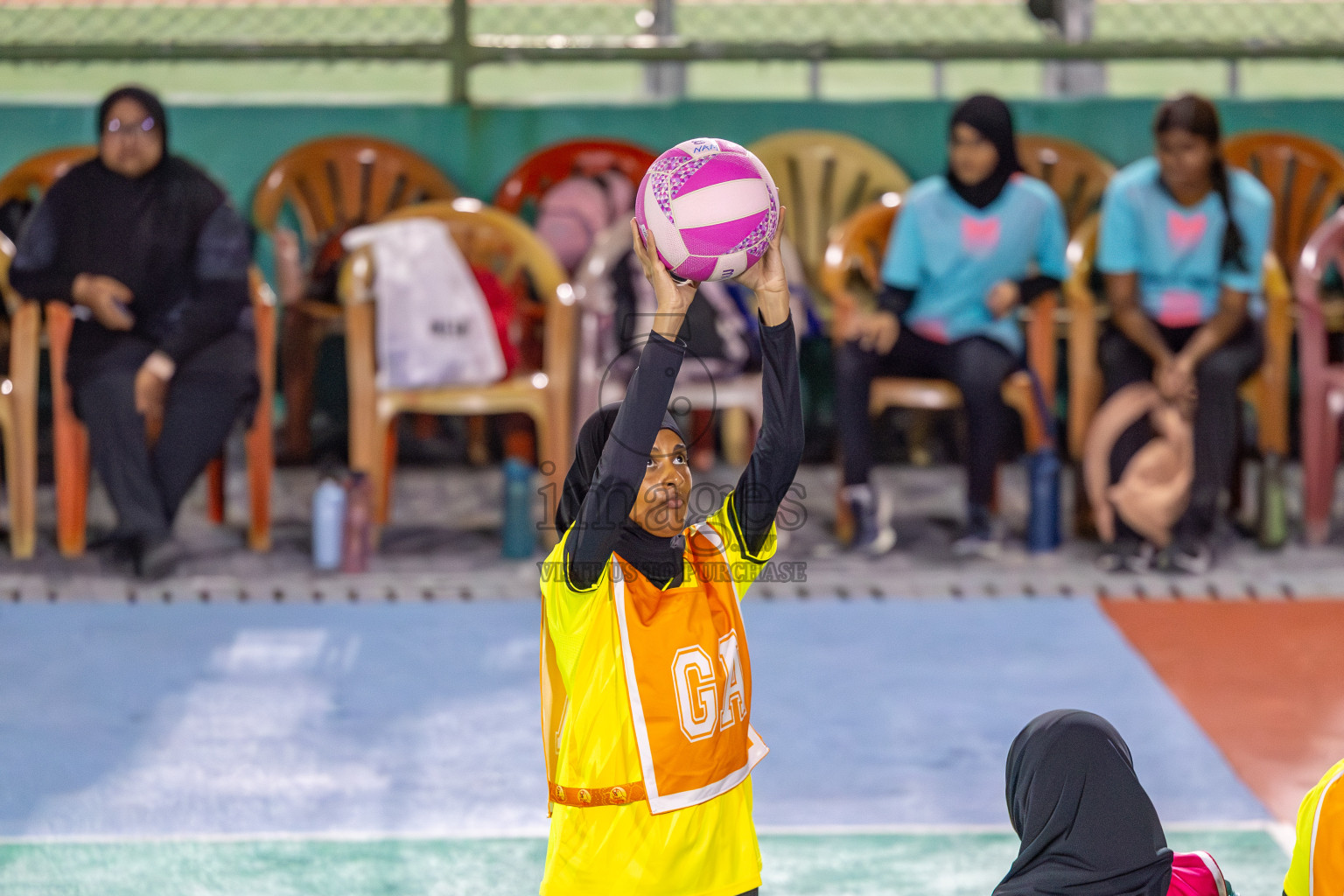 KYRC vs Youth United Sports Club in Division 1 of of National Netball Tournament 2025 held in Ekuveni Netball Court at Male', Maldives on Thursday, 22nd May 2025. Photos: Mohamed Mahfooz Moosa / images.mv