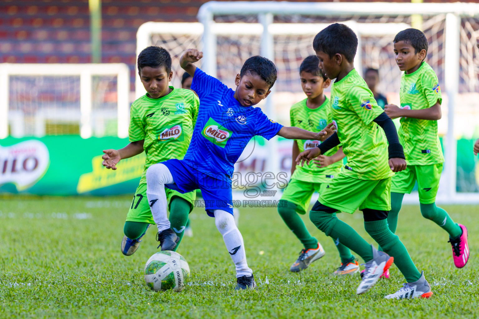 Day 2 of MILO Kids Football Fiesta was held at National Stadium in Male', Maldives on Saturday, 24th February 2024.