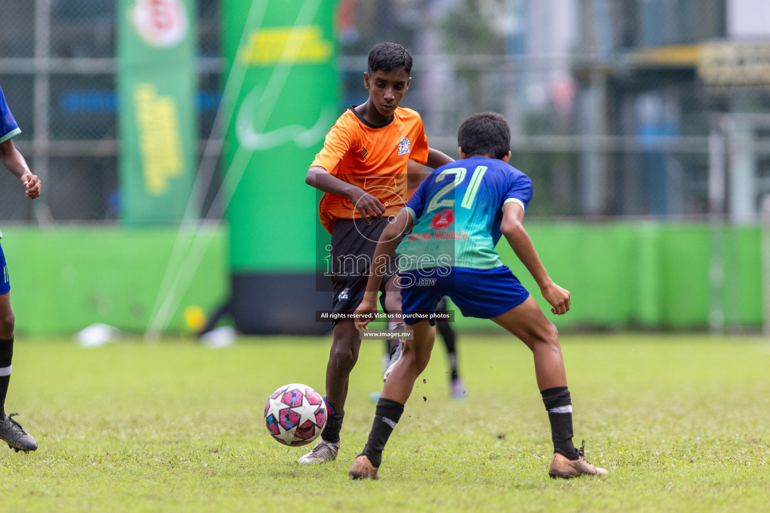 Day 2 of MILO Academy Championship 2023 (u14) was held in Henveyru Stadium Male', Maldives on 4th November 2023. Photos: Nausham Waheed / images.mv