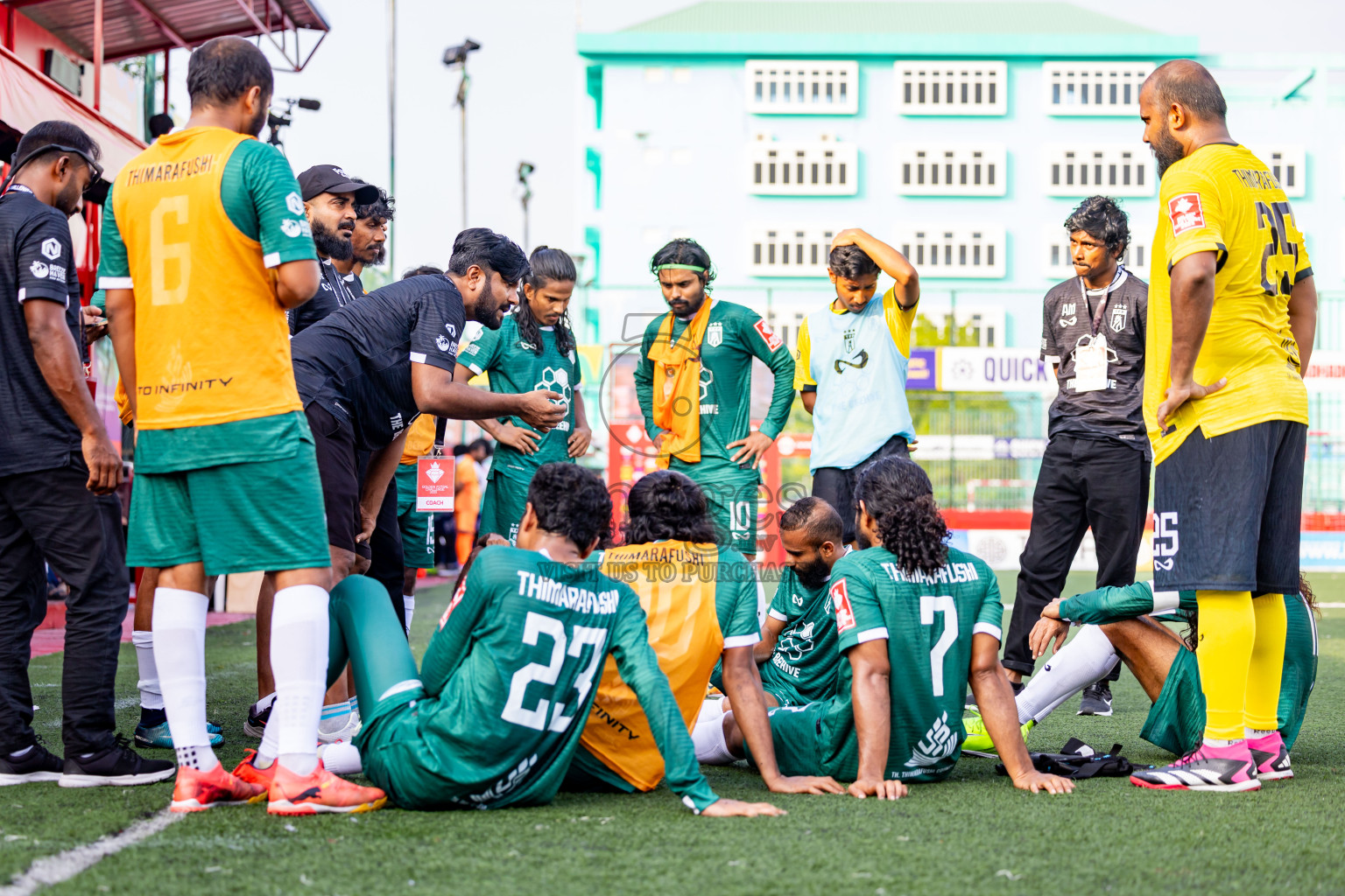 Th Thimarafushi vs Th Vilufushi in Day 14 of Golden Futsal Challenge 2025 was held on Saturday, 18th January 2025, in Hulhumale', Maldives. Photos: Nausham Waheed / images.mv