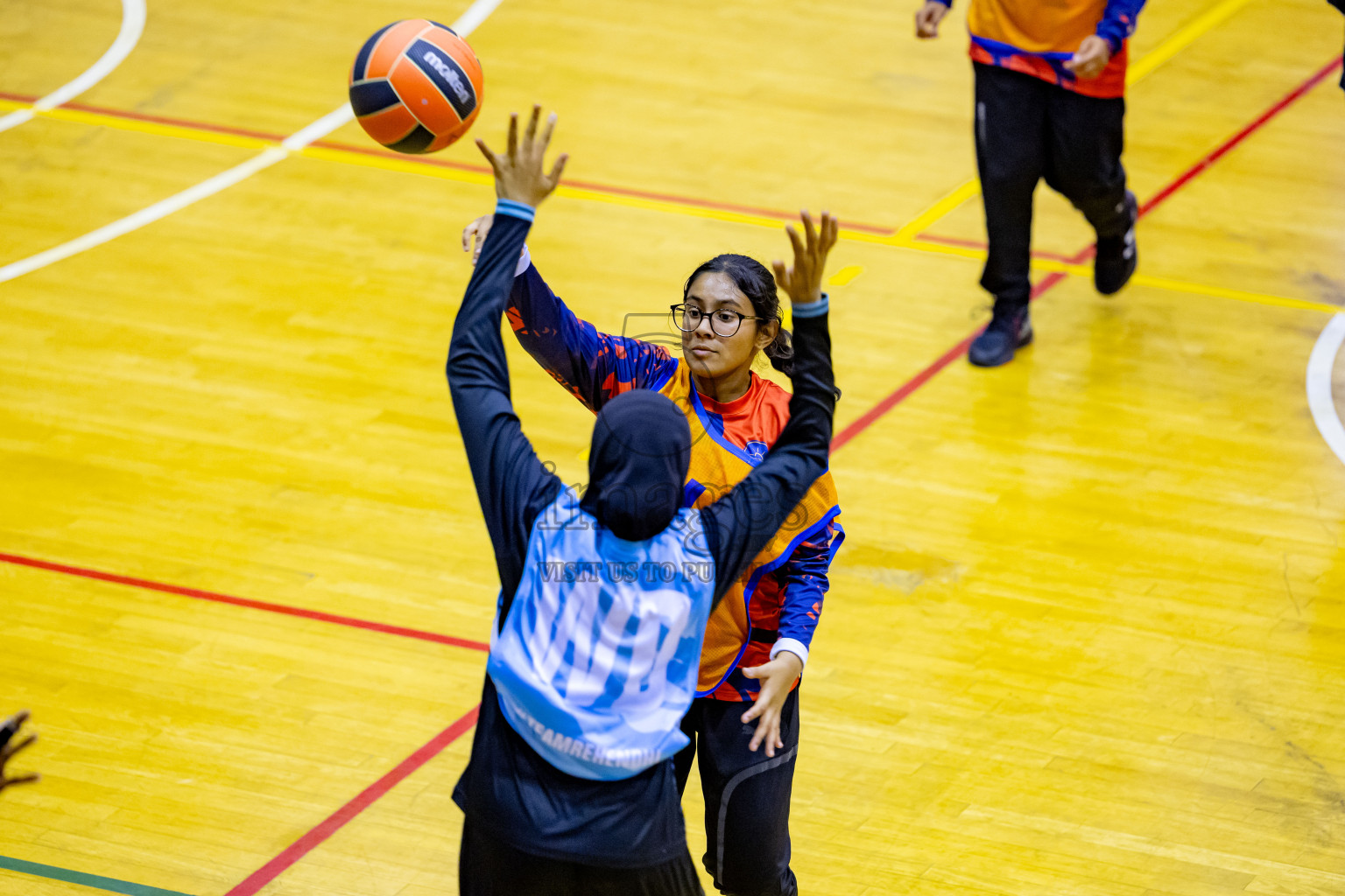 Day 6 of 25th Inter-School Netball Tournament was held in Social Center at Male', Maldives on Thursday, 15th August 2024. Photos: Nausham Waheed / images.mv