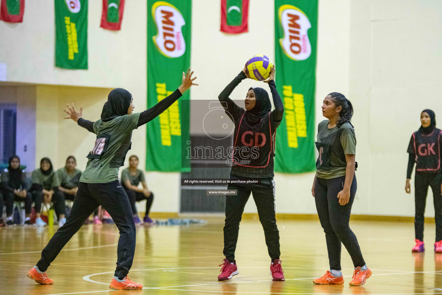 Kulhudhuffushi Youth & R.C vs Club Green Streets in the Finals of Milo National Netball Tournament 2021 (Women's) held on 5th December 2021 in Male', Maldives Photos: Ismail Thoriq / images.mv