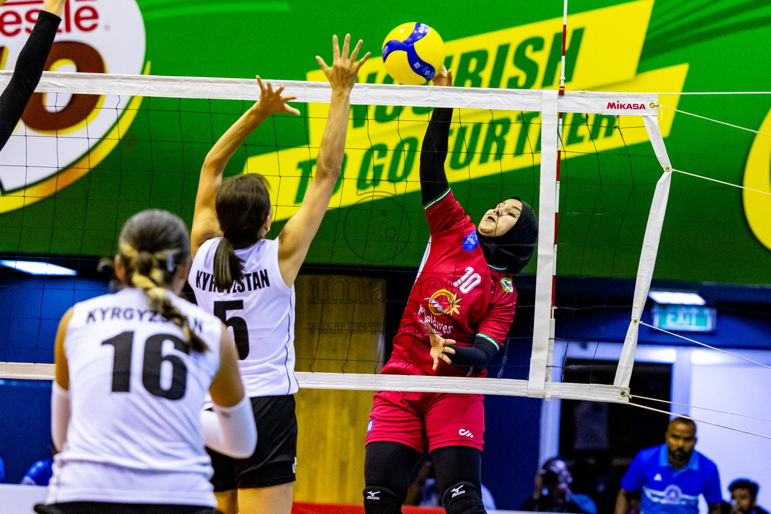 Final of CAVA Woman's Volleyball Challenge Cup 2024 was held in Social Center, Male', Maldives on Wednesday, 11th September 2024. Photos: Nausham Waheed / images.mv