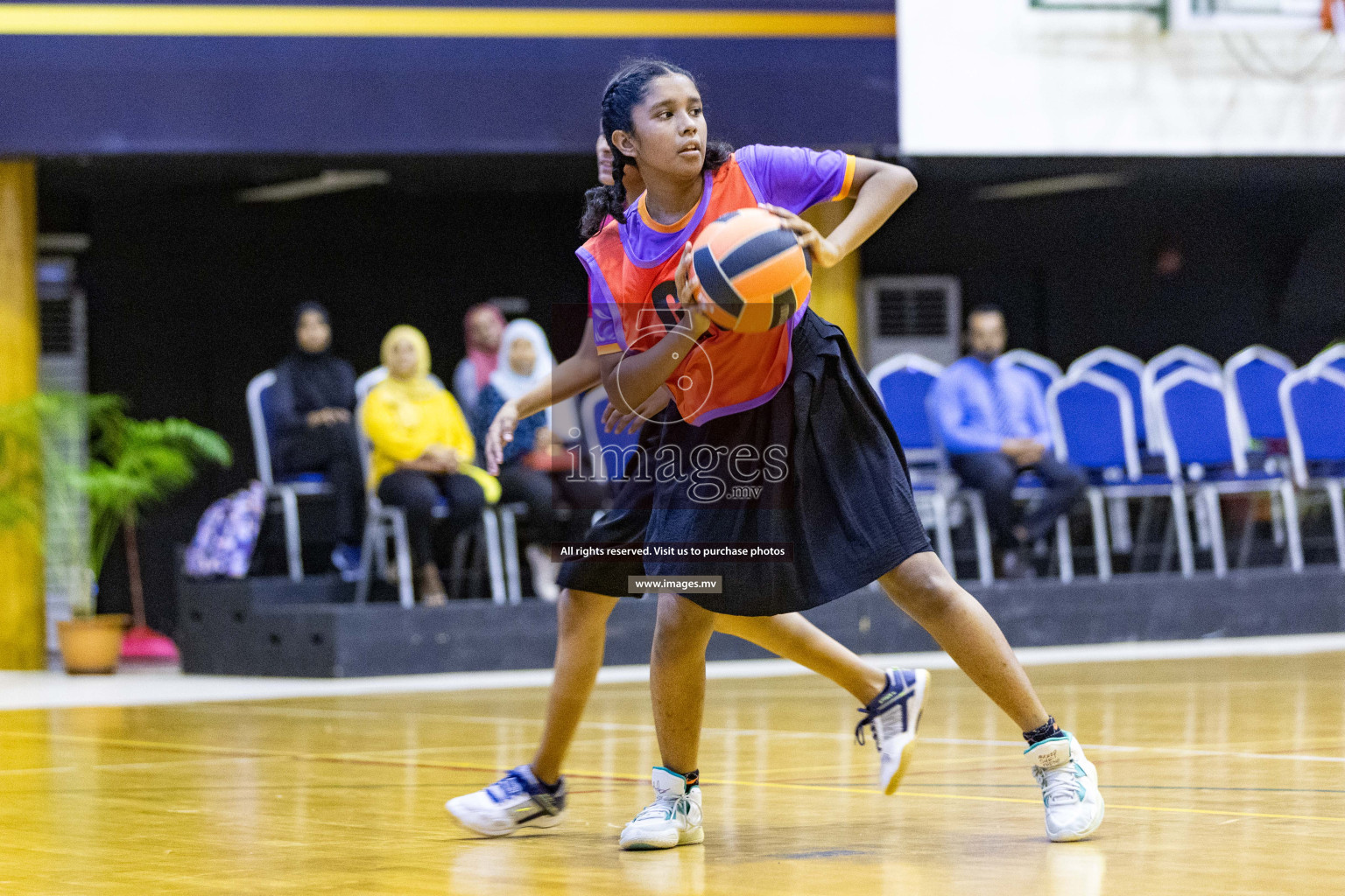 Day 11 of 24th Interschool Netball Tournament 2023 was held in Social Center, Male', Maldives on 6th November 2023. Photos: Nausham Waheed / images.mv