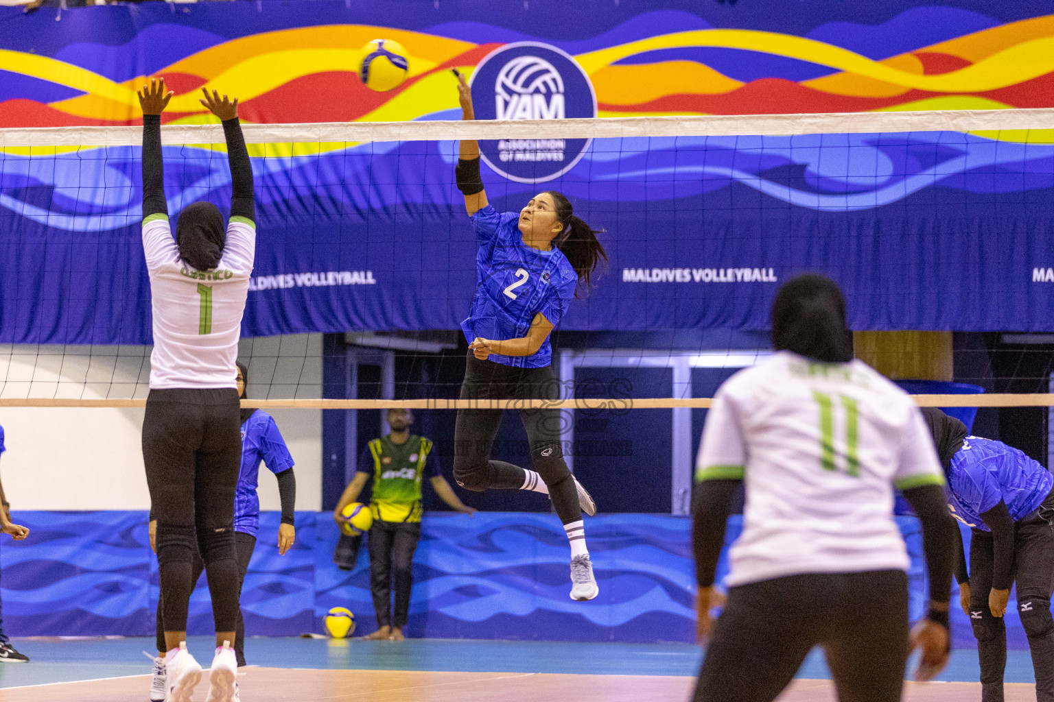 Final of Women's Division of Volleyball Association Cup 2023 held in Male', Maldives on Monday, 25th December 2023 at Social Center Indoor Hall Photos By: Nausham Waheed /images.mv